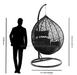 Home Chairs: Single Seater Swing Chair With Stand Cushion