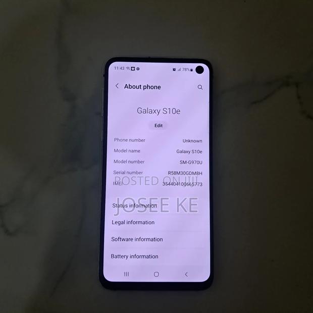 Samsung Galaxy S10e 128 GB White