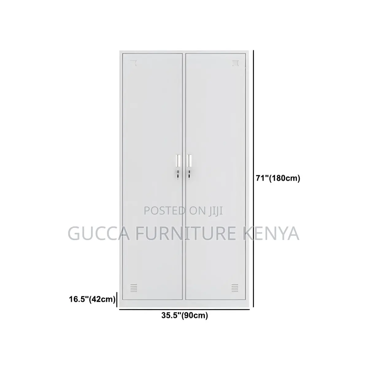 Cabinets: 2- Hinged Steel Door Filling Office Cabinet