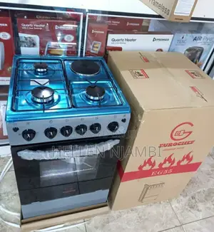 Eurochef Standing Cooker 3+1 Electric Oven 50*55