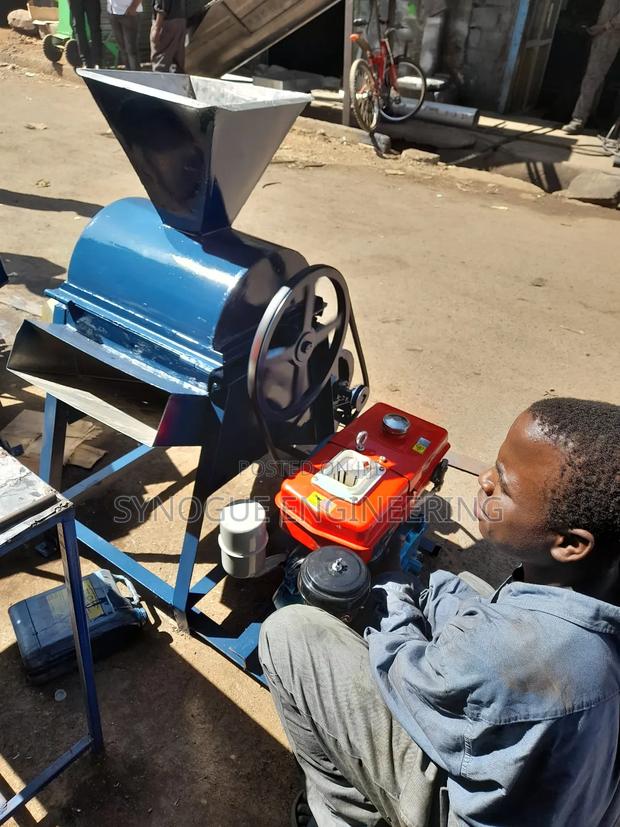 Nut Skin Peeling Machine - Diesel Engine - main view