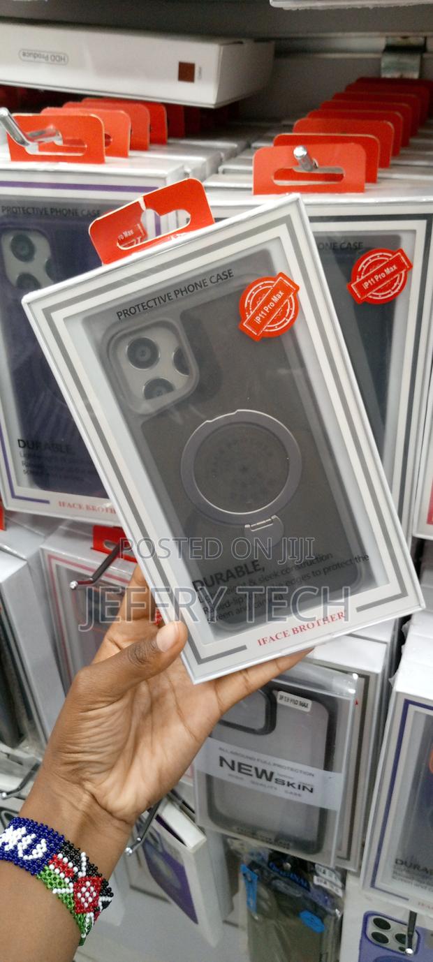 Invisible Magsafe Stand Case for iPhone 11 Pro Max-Gray Edge - thumbnail 3