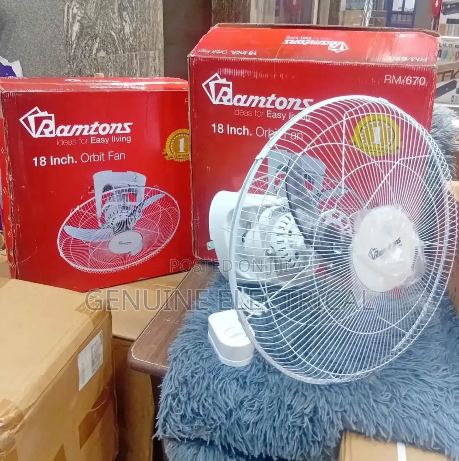 18 Inches Ramtons Orbit Fan-Rm670 Model