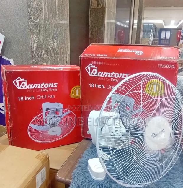 White 18 Inches Ramtons Orbit Fan - main view