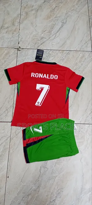 Ronaldo Portugal Euro 2024 Kids Jersey