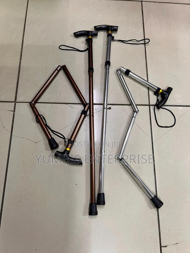 Foldable Metallic Adjustable Walking Sticks KSH 1000