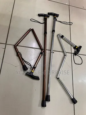 Foldable Metallic Adjustable Walking Sticks KSH 1000