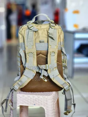 Brown Large Capacity Hiking / Camping Bag
