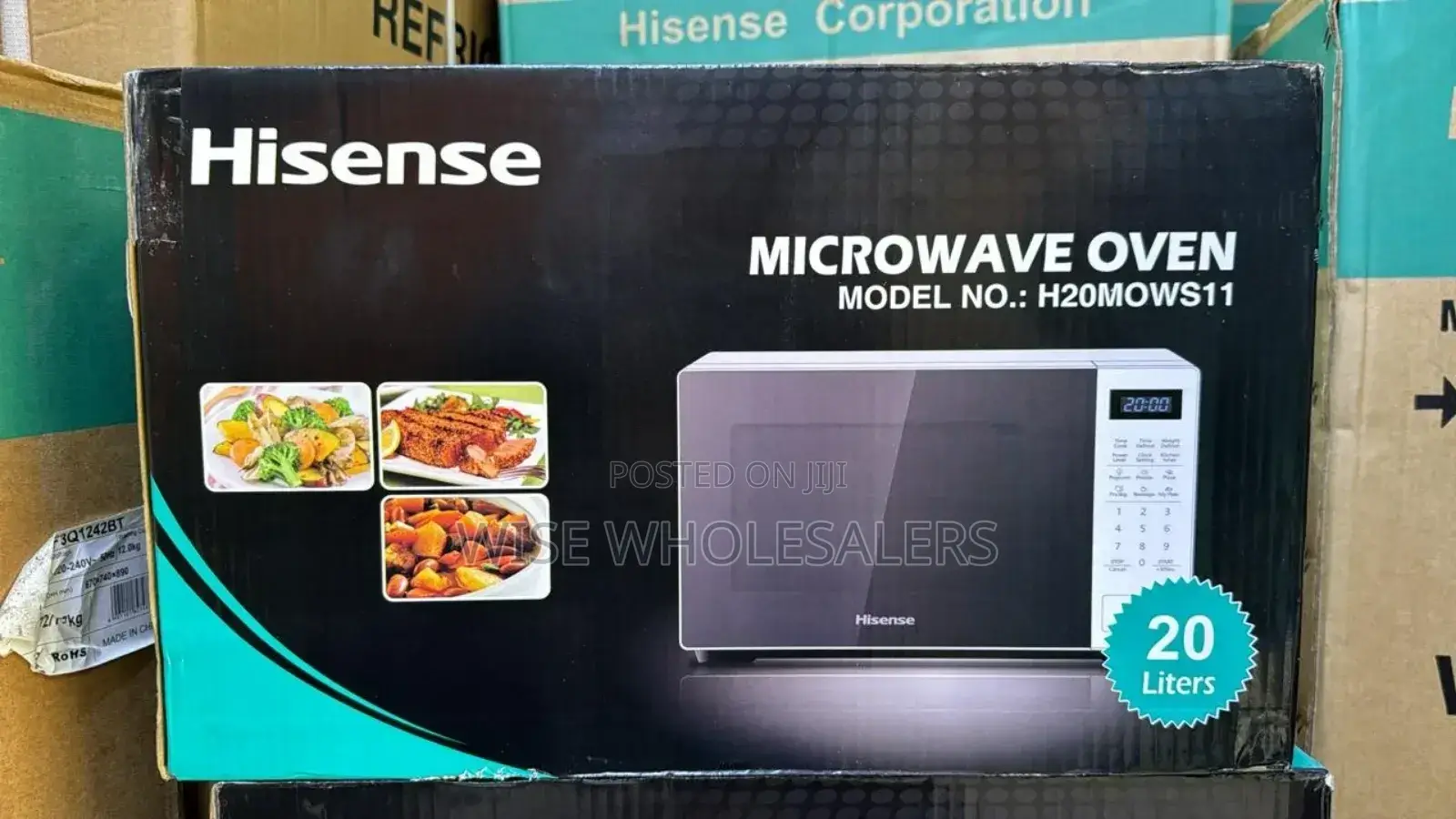 Silver And Black Hisense Digital Microwave At