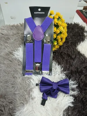 Adults Kids --Suspenders(White, Purple)