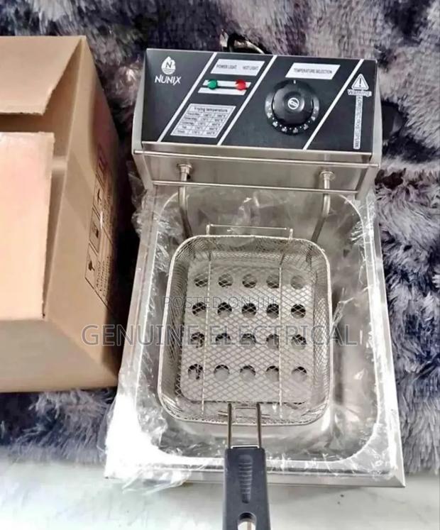 6 Litres Nunix Single Deep Fryer - main view