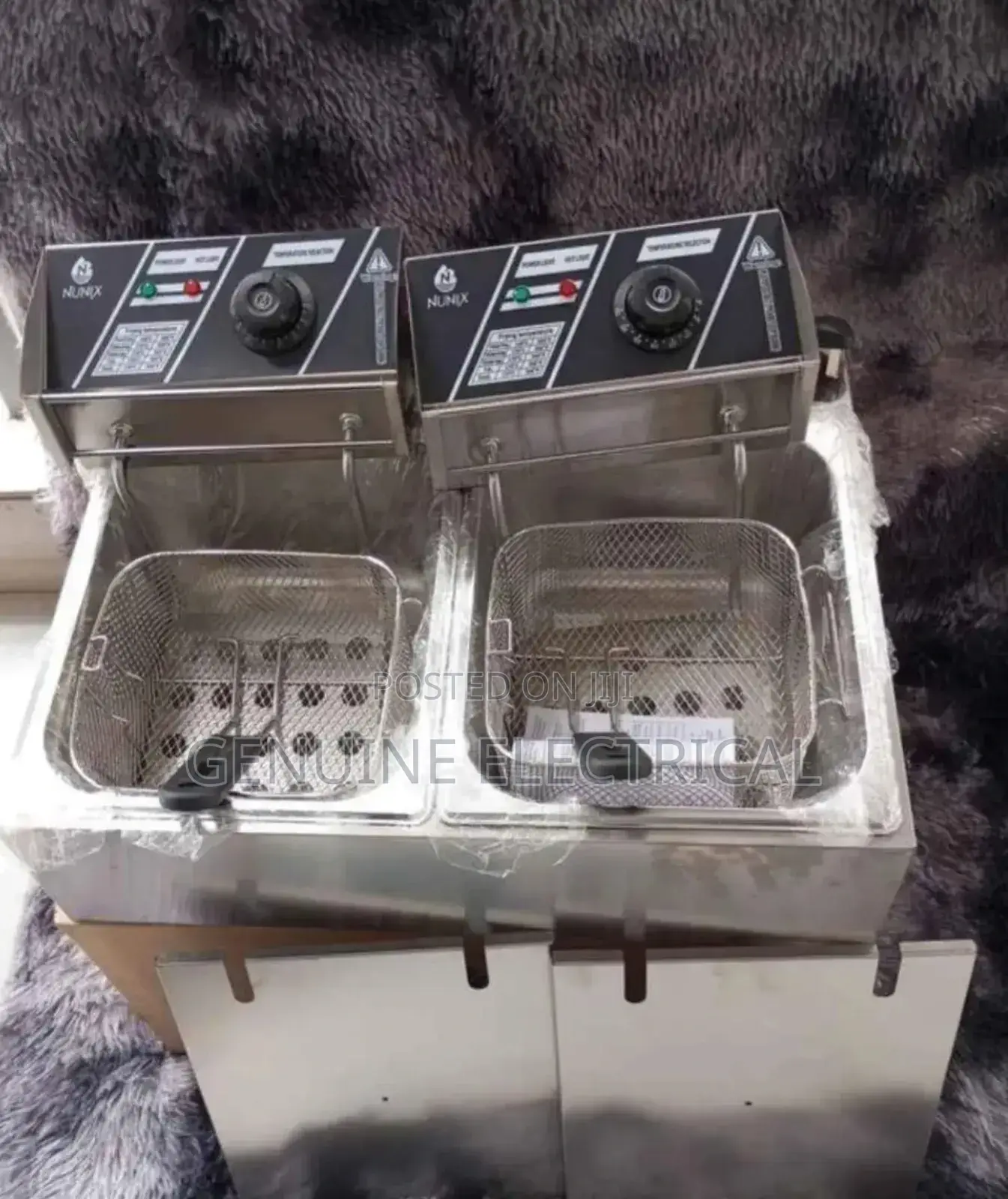 Deep Fryer Double Tank 6+6l Stainless Steel Deep Fryer