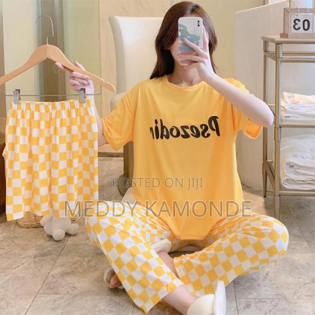 Short/Trouser/Tshirt 3pc Pajama/Sleep Wear Set - thumbnail 3