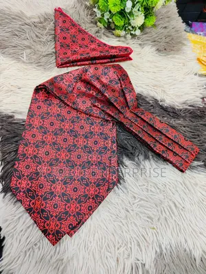 Red Cravat -Ties With a Pocket Square