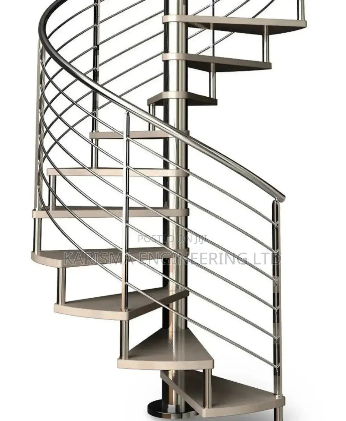 Spiral Stainless Steel Staircase