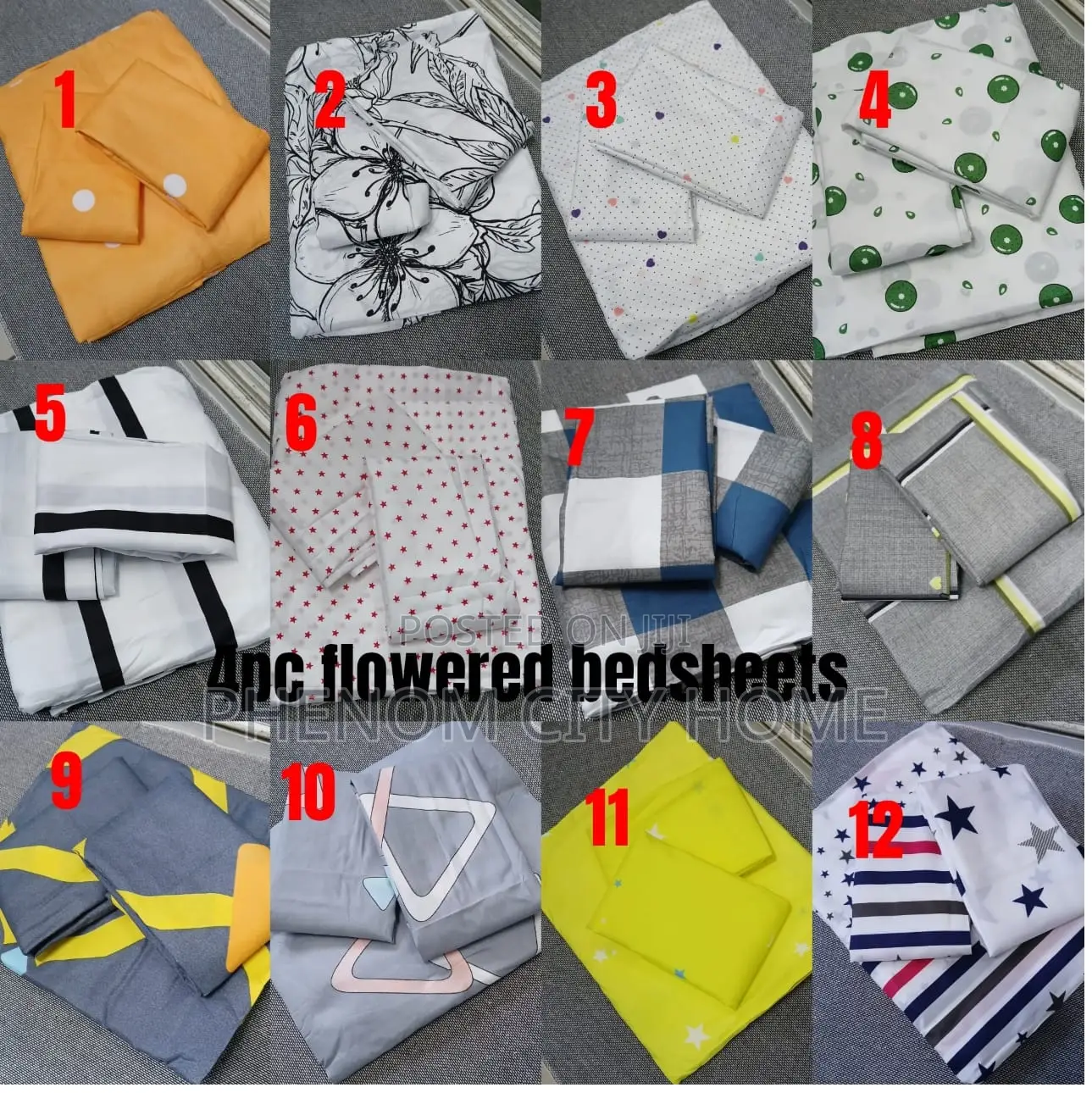 4 Piece Queen Size Bedsheet Set Available
