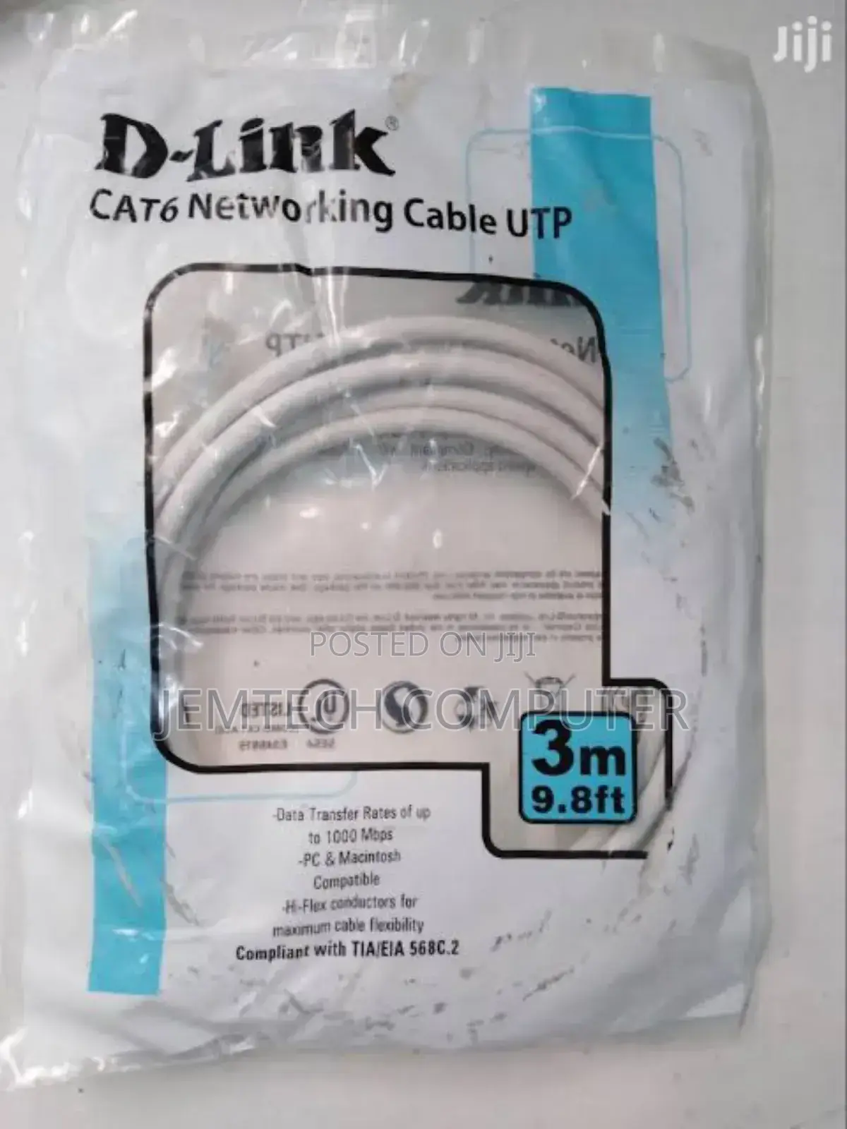 Cat6 UTP Patch Cord 3M Grey