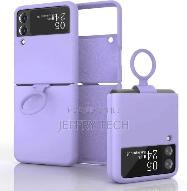 Samsung Galaxy Z Flip 4 Silicon Case Liquid Silicon -Purple - main view
