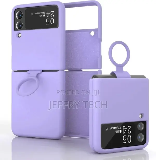 Samsung Galaxy Z Flip 4 Silicon Case Liquid Silicon -Purple