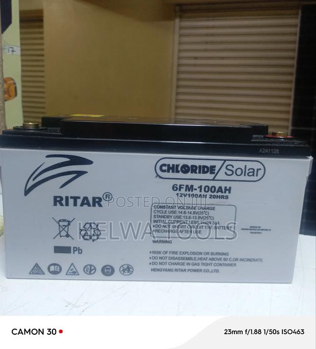 Ritar Solar Battery 100ah Battery - main view