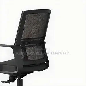 Simple Ergonomic Ink Textile Study Chair With Armrest