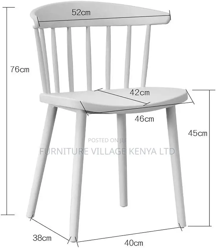 Home Seats; Modern Plastic Backrest Dining Chair