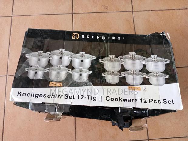 Edenberg Stainless Steel Sufuria/ 12pc Induction Sufuria - thumbnail 8
