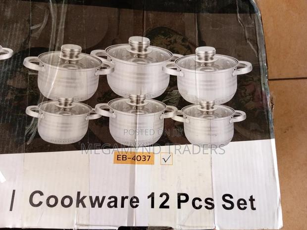 Edenberg Stainless Steel Sufuria/ 12pc Induction Sufuria - thumbnail 9