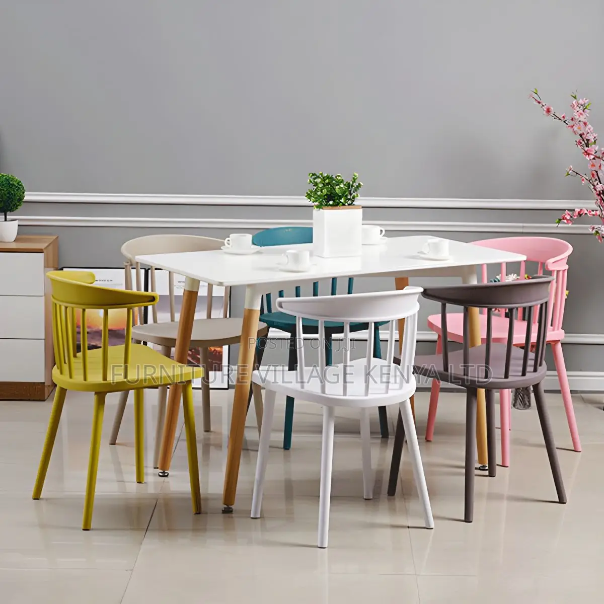 Modern Style Windsor Back Chair Dining Arm Chairs