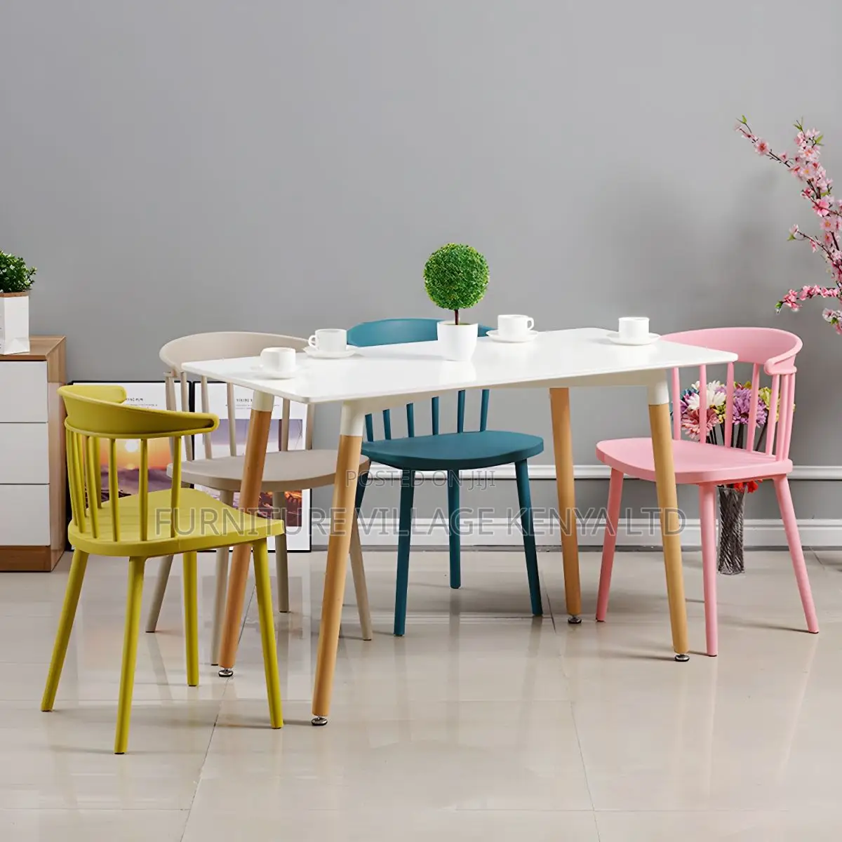 Modern Style Windsor Back Chair Dining Arm Chairs