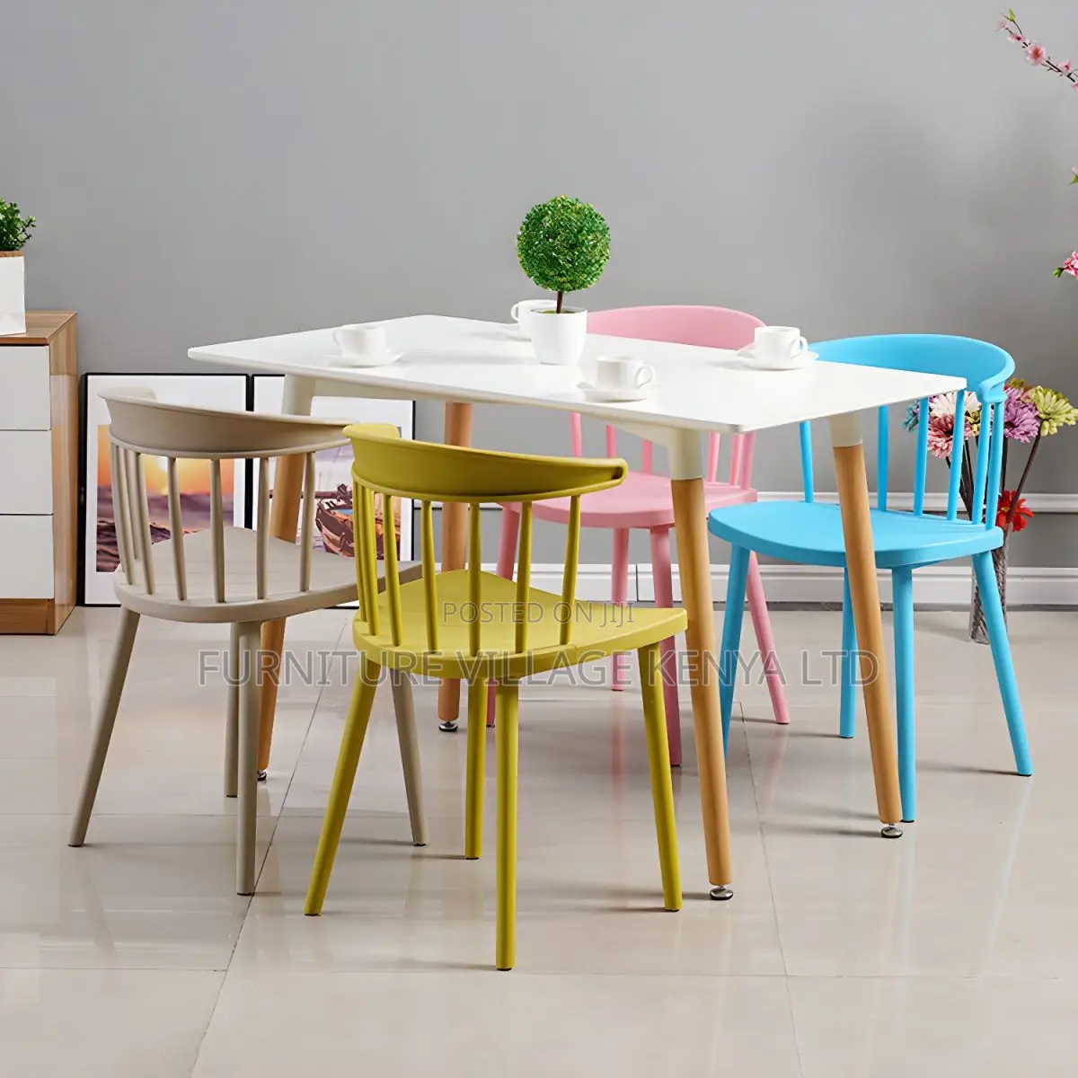 Modern Style Windsor Back Chair Dining Arm Chairs