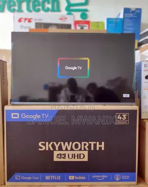 Skyworth 43′′ UHD Smart Google TV Frameless Screen Latest