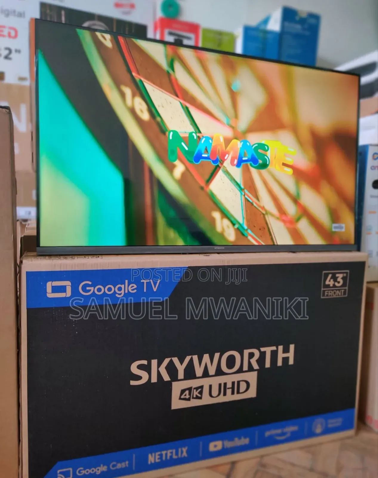 Skyworth 43′′ UHD Smart Google TV Frameless Screen Latest