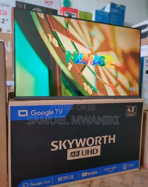 Skyworth 43′′ UHD Smart Google TV Frameless Screen Latest