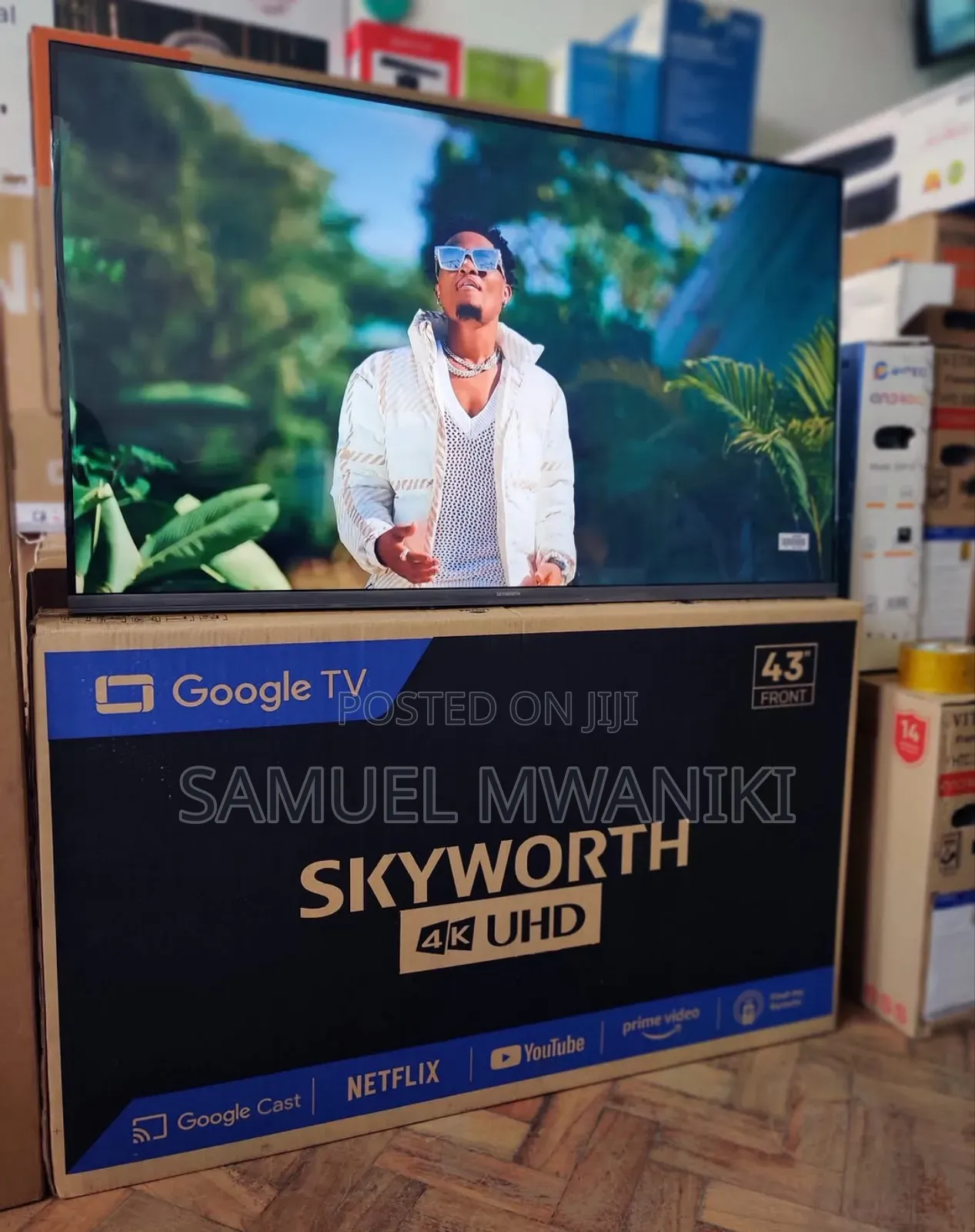 Skyworth 43′′ UHD Smart Google TV Frameless Screen Latest