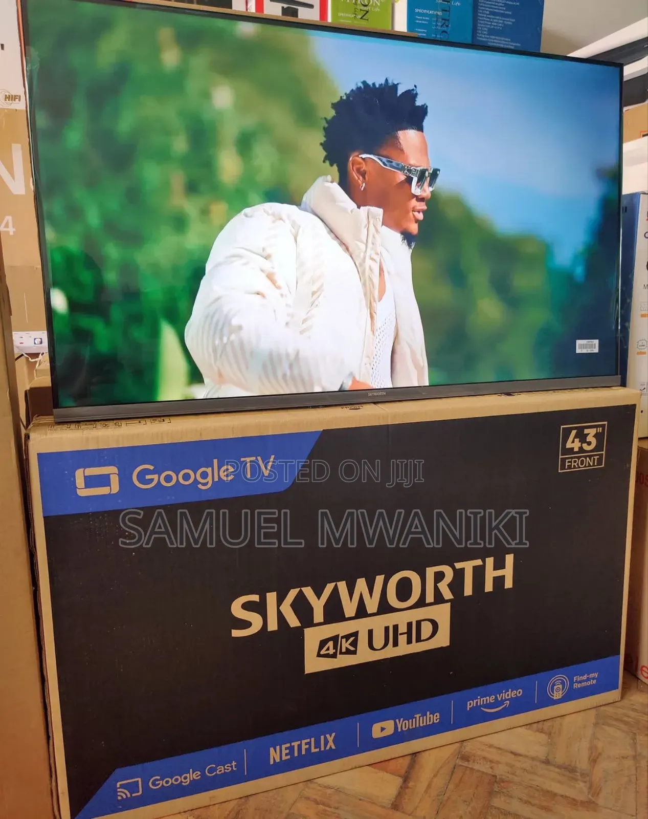 Skyworth 43′′ UHD Smart Google TV Frameless Screen Latest