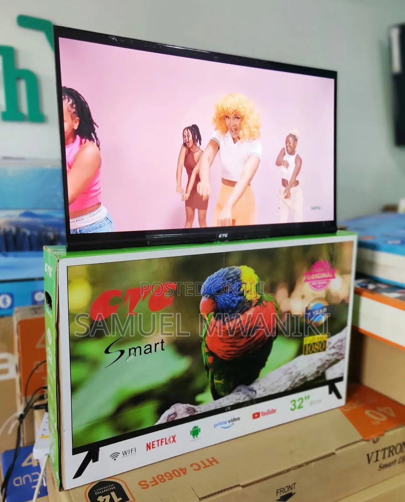 CTC 32" TV FHD Bluetooth Enabled Smart Android TV, Netflix