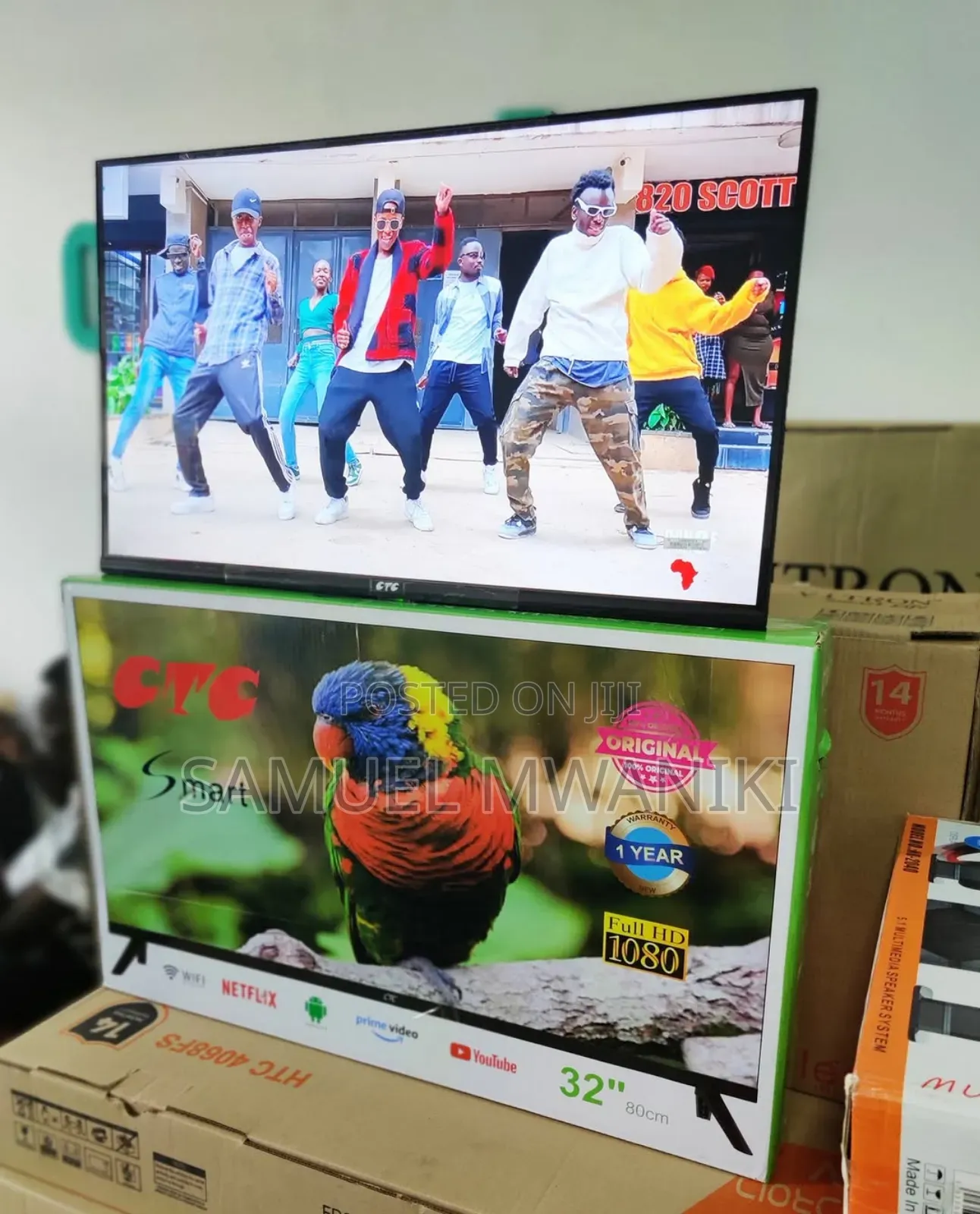 CTC 32" TV FHD Bluetooth Enabled Smart Android TV, Netflix