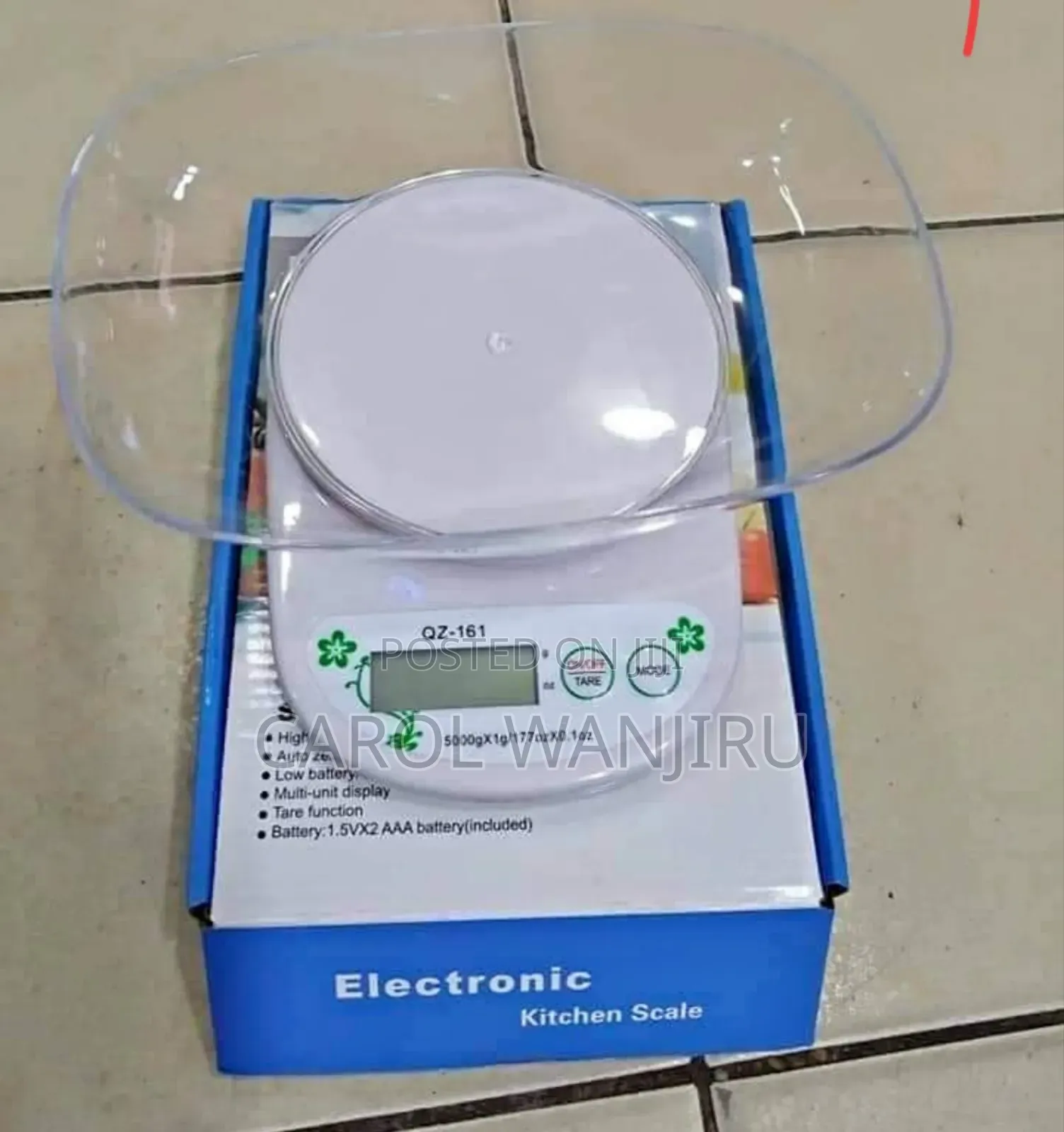 Digital Weighing Scale/ 5kgs Kitchen Scale