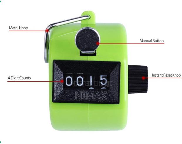 Mechanical Palm Click Counter Count Clicker Assorted Color - main view