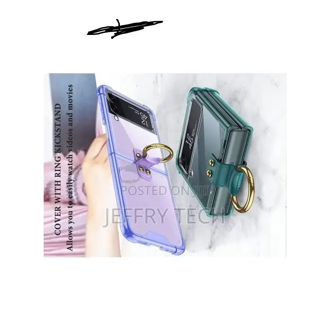 Cover With Ring for Samsung Galaxy Z Flip 3 5G