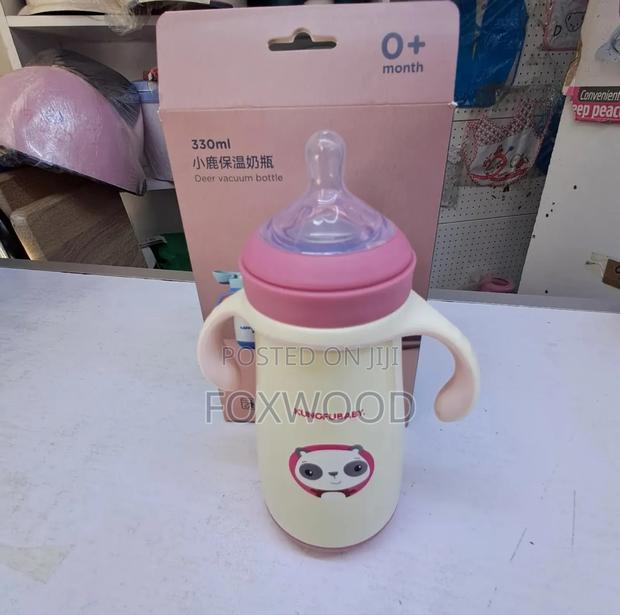 Stainless Steel Thermos Feeding Bottle 330 Ml (Keeps Hot) - thumbnail 3