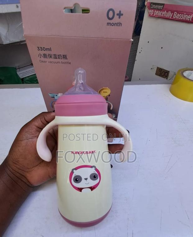 Stainless Steel Thermos Feeding Bottle 330 Ml (Keeps Hot) - thumbnail 4