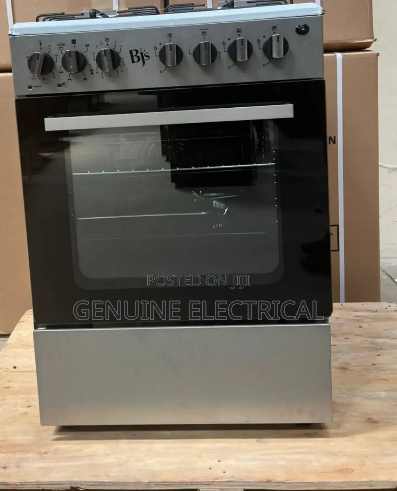 Grey BJS 60x60 3gas+1electric Hot Plate With Turbo-Fan Tg/Ht