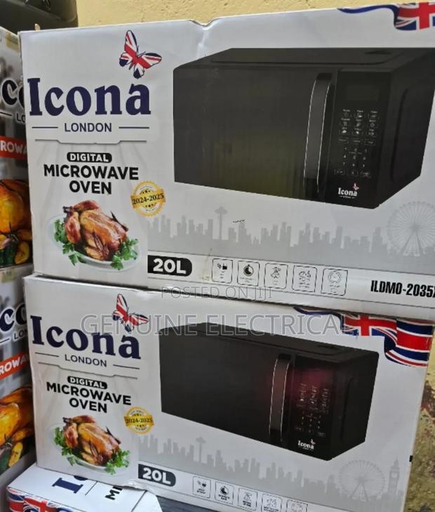 Black 20litres Icona Digital Microwave Oven IC/20LMW