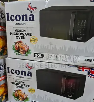 Black 20litres Icona Digital Microwave IC/20LMW