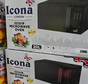 Black 20l Icona Digital Microwave Oven IC/20LMW