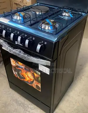 Black Sayona 3+1 Electric Plate Standing Cooker, GS-B