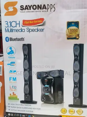 Sayona SHT-1204BT 3.1ch System Tallboy Speakers YN