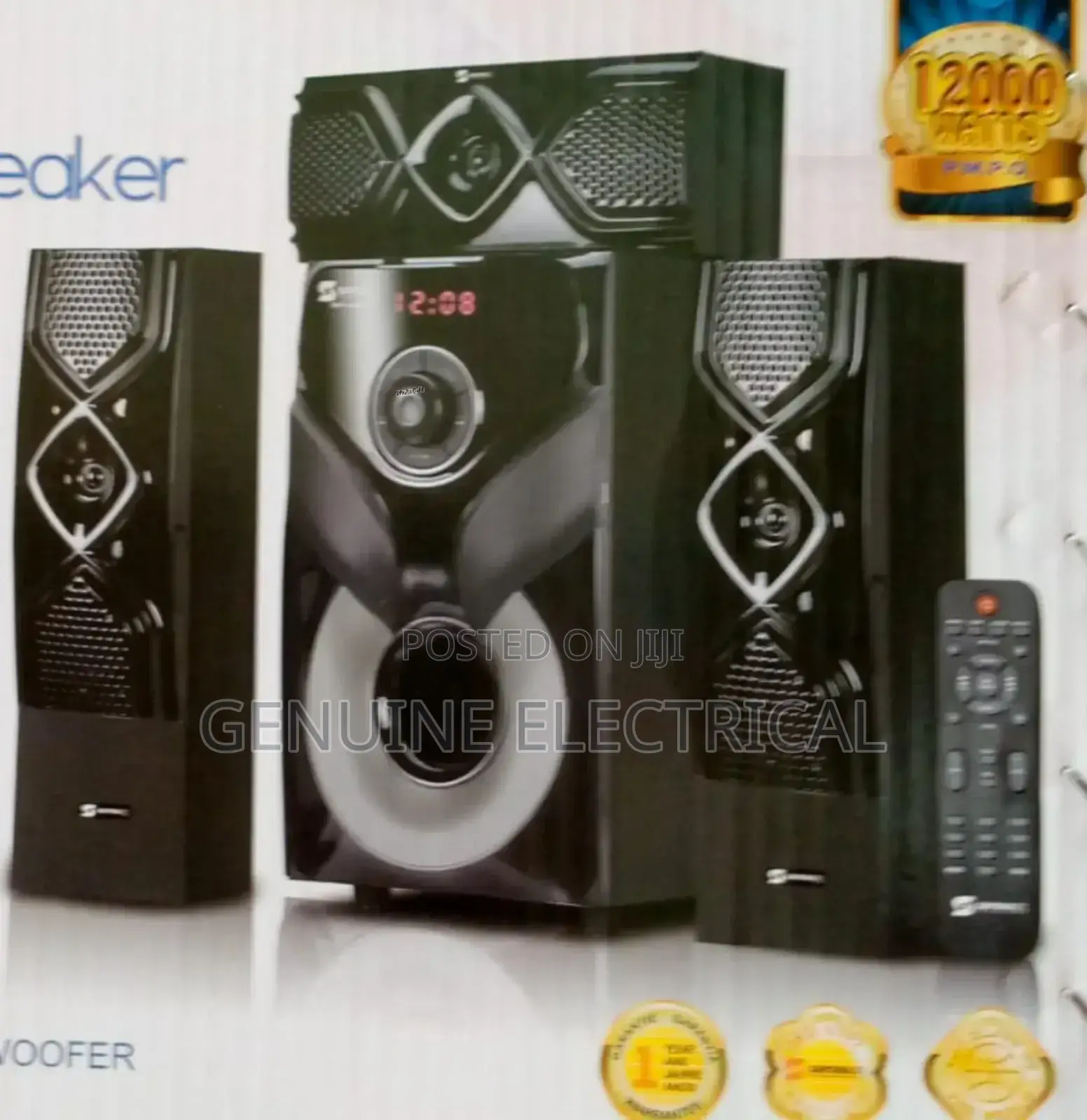 Sayona 3.1 CH Subwoofer SHT 1217bt, 12000W Ws/5
